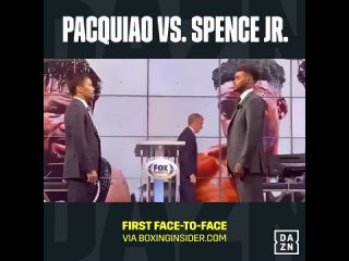 two champions. pacquiao and spence face off