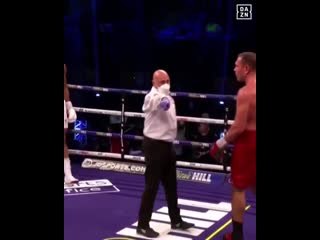 knockdown and knockout in the joshua-pulev fight