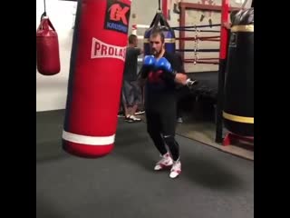 sergey kovalev showed preparation for the fight with bektemir melikuziev