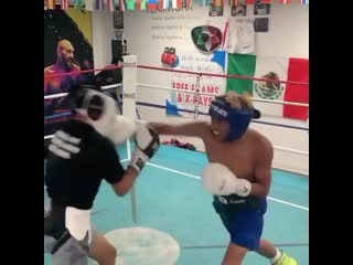 good technique and speed of the youngest son fernando vargas