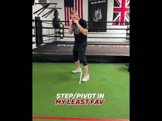 practicing the side step to the right