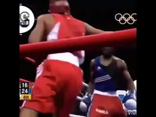 fight of amir khan at the olympics with a cuban