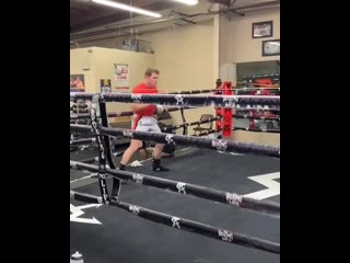 canelo and ryan garcia train together in the ring