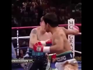 knockdown 1 in the pacquiao-hatton fight