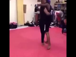 standing knockout in training