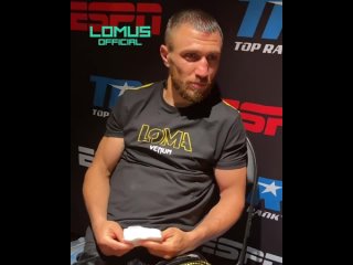 lomachenko speaks on the phone with usyk after the fight with nakatani