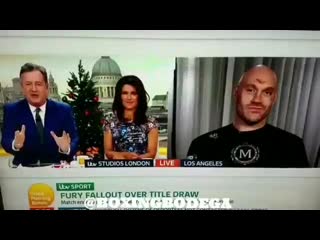 tyson fury's face and interview after 1 fight with wilder