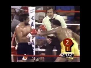 thomas hearns combination against roberto duran