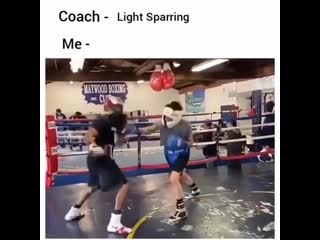 sparring bone to bone