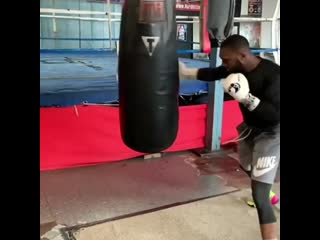 strength work on the bag