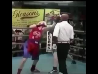 if you can't knock out your opponent, then you have to knock out the referee