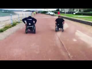 tyson fury loses wheelchair race to people with disabilities