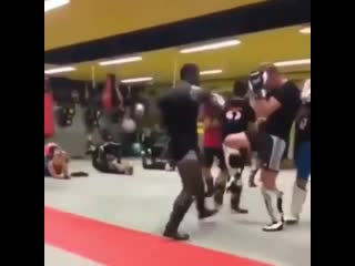 when in training a fighter decided to answer tough