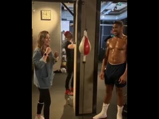 anthony joshua trains the cute guy to work on pneumatics