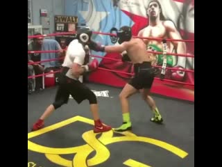 danny garcia successfully countered with an overhand right cross