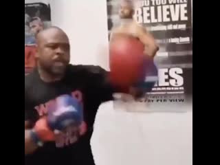 roy jones showed his speed before the fight with mike tyson