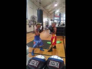 two brothers boxer-boxing trainer always together