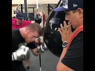 power work on the bag canelo alvarez