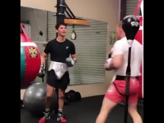 canelo alvarez and ryan garcia spar against each other ahead of their fights on november 2