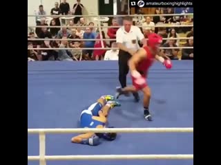 one-punch knockout in amateur boxing