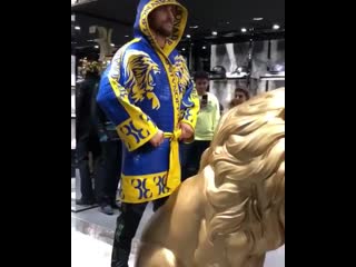 vasily lomachenko showed off the robe he will wear to the fight with campbell