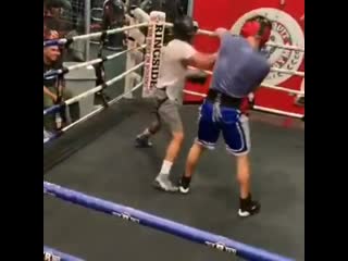 boxer working like floyd mayweather