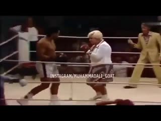 muhammad ali sparring with some serious woman