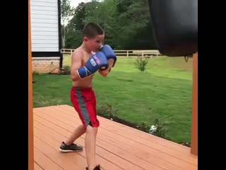 talented teen in boxing