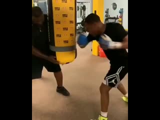 evaluate devin haney's heavy bag speed