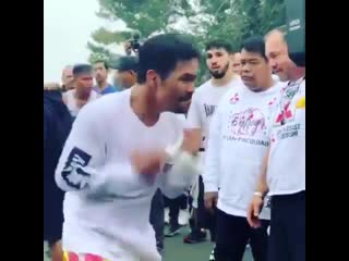 manny pacquiao showed fantastic hand speed