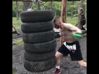 old school outdoor workout