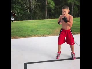 talented teen in boxing