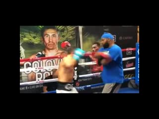 gennady golovkin open workout with new coach jonathon banks