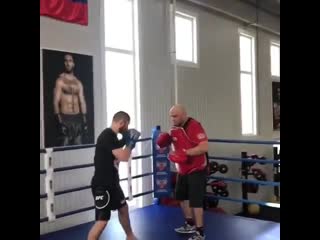 c grade practice on khabib nurmagomedov's paws