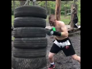 boxing training the old fashioned way outdoors