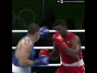 when the cuban boxer decided to show floyd mayweather at the 2016 olympics in the heavyweight division