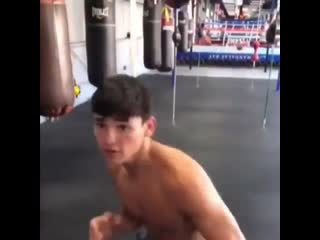 ryan garcia works on his reaction