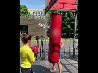 impact workouts for girls at the bereg fitness studio in luzhniki sending a thousand calories to the knockout for a workout