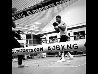 anthony joshua continues his preparation for the fight