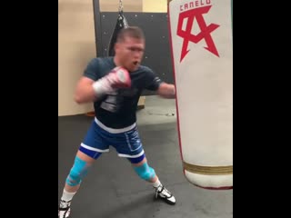 canelo alvarez continues his training for jacobs fight