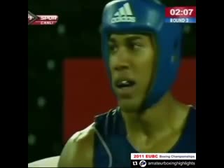 anthony joshua lost by knockout at the eubc amateur championship