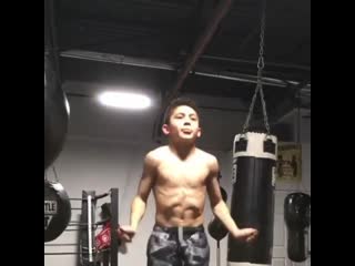 when a young boxer looks like a machine