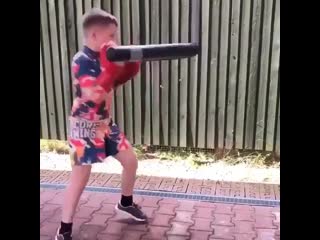 talented teen in boxing