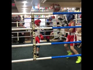 talented ukrainian kira makogonenko shows boxing class to american boys