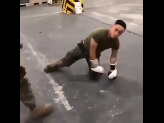 the guys in the american army decided to box