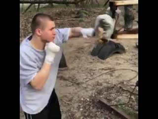 boxing work the old fashioned way