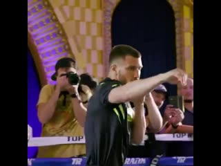 uncle vasya lomachenko showed good movement around the ring