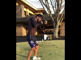 jorge linares boxed with a shadow at sunset