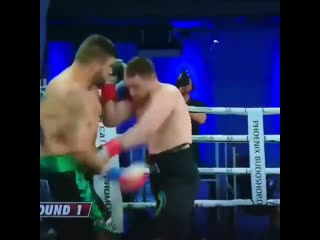 vladislav sirenko knocked out the opponent that he could not get up for about three minutes after the end of the fight