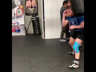 canelo alvarez working on his defense